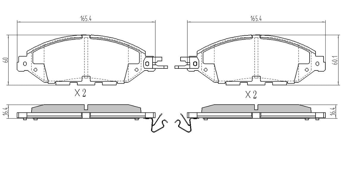 RDA GP Max Brake Pad Set Front RDB2384