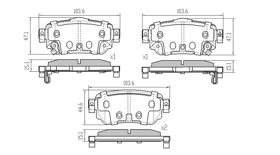 RDA GP Max Brake Pad Set Rear RDB2385