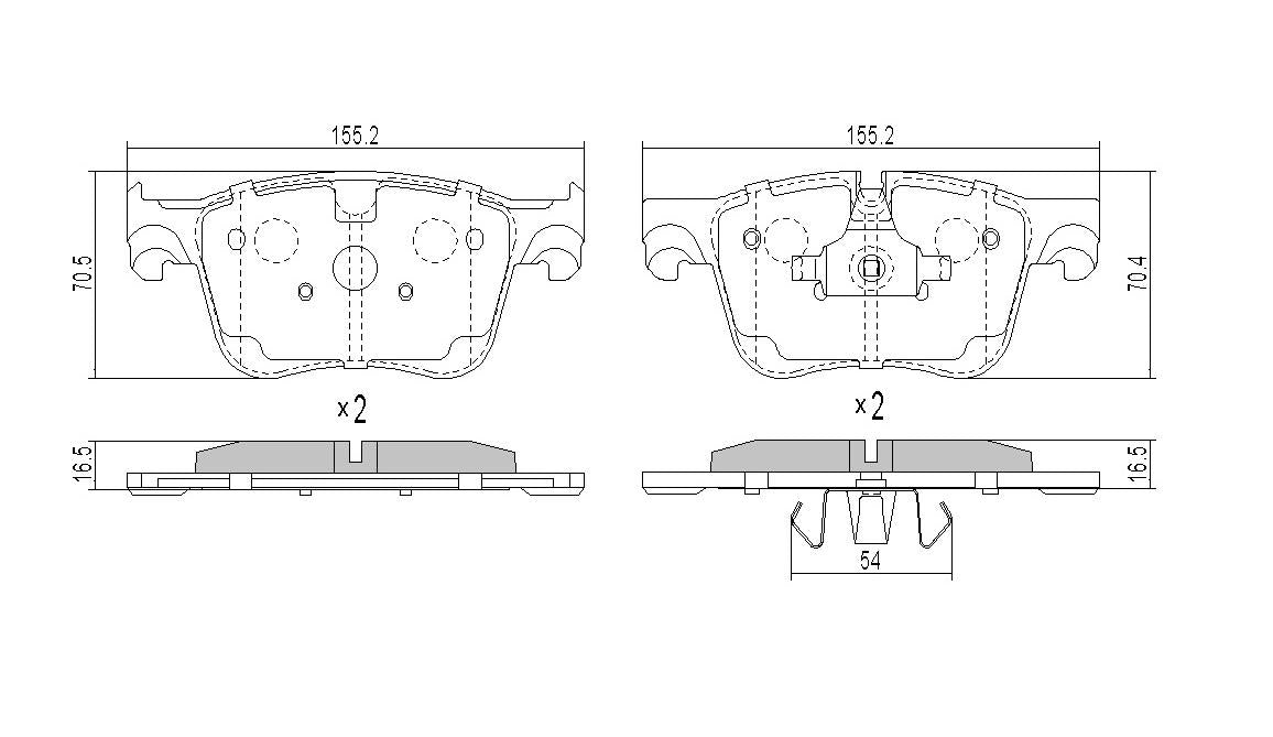 RDA GP Max Brake Pad Set Front RDB2388