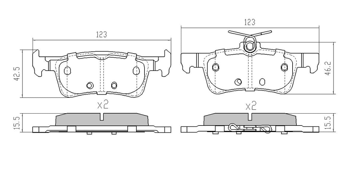 RDA GP Max Brake Pad Set Rear RDB2391