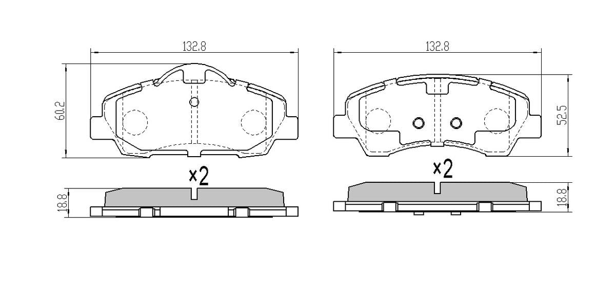 RDA GP Max Brake Pad Set Front RDB2392