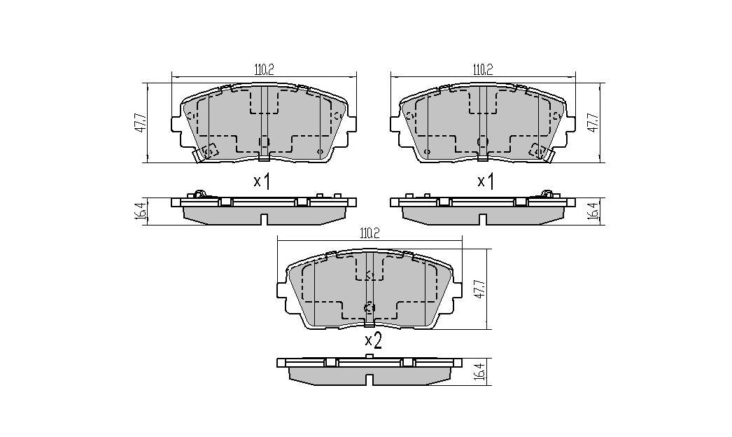 RDA GP Max Brake Pad Set Front RDB2395