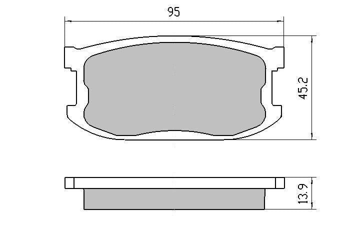 RDA GP Max Brake Pad Set Front RDB241