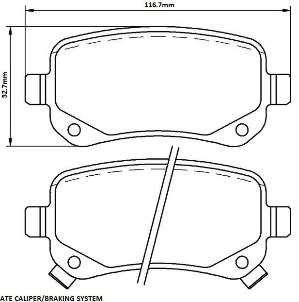 RDA Phantom Ceramic Brake Pad Set Rear RDC2436
