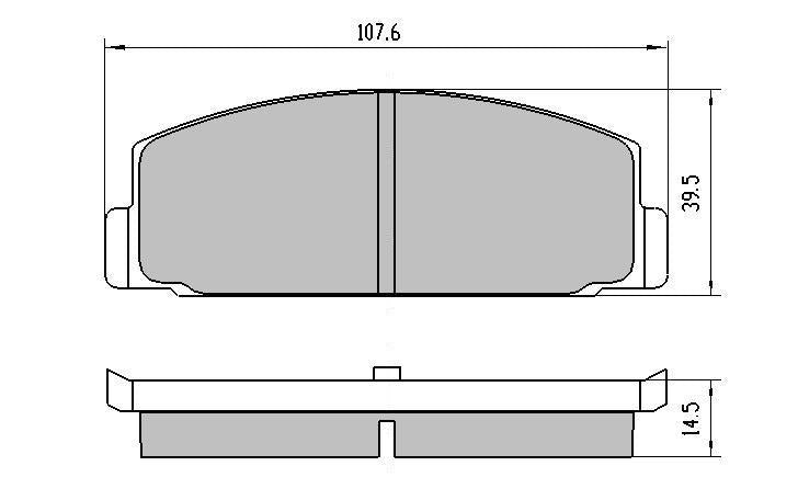 RDA GP Max Brake Pad Set Front RDB252
