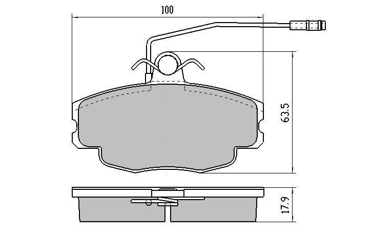 RDA GP Max Brake Pad Set Front RDB270