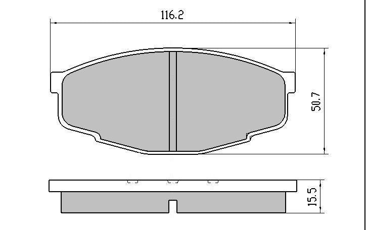 RDA GP Max Brake Pad Set Front RDB281