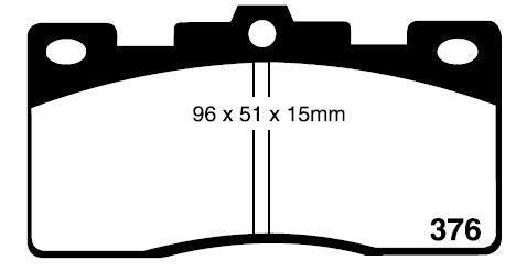 RDA GP Max Brake Pad Set Rear RDB282