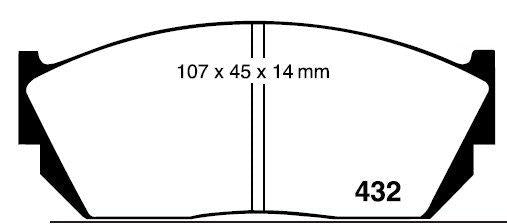 RDA GP Max Brake Pad Set Front RDB285