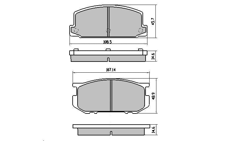 RDA GP Max Brake Pad Set Front RDB326