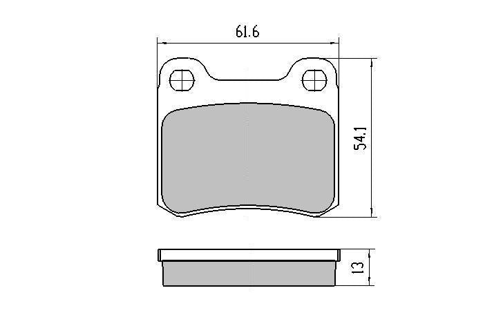 RDA GP Max Brake Pad Set Rear RDB328