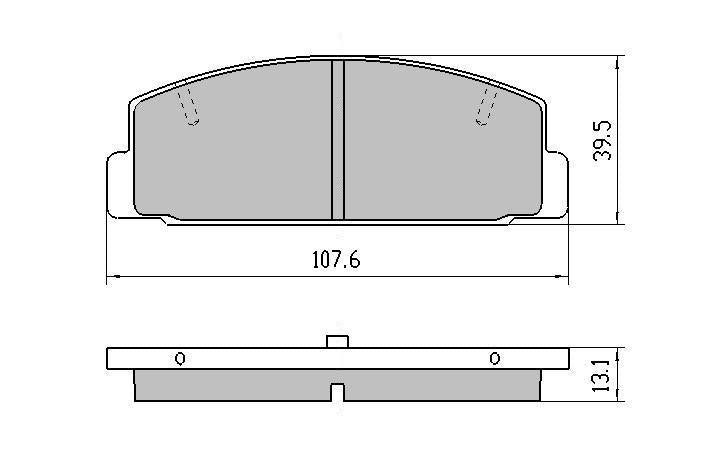 RDA GP Max Brake Pad Set Front RDB372