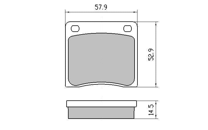 RDA GP Max Brake Pad Set Front RDB39