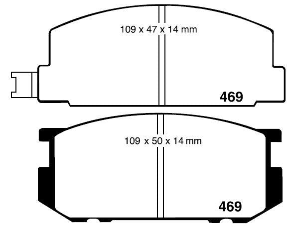 RDA GP Max Brake Pad Set Front RDB392