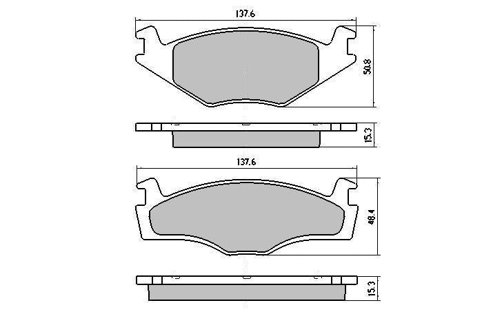 RDA GP Max Brake Pad Set Front RDB399