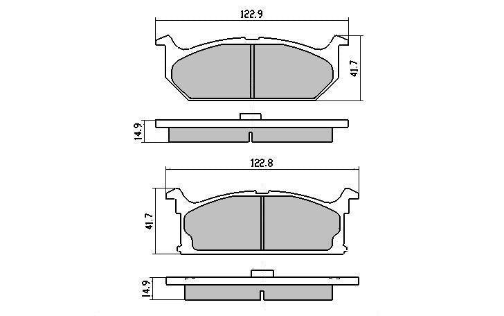 RDA GP Max Brake Pad Set Front RDB402
