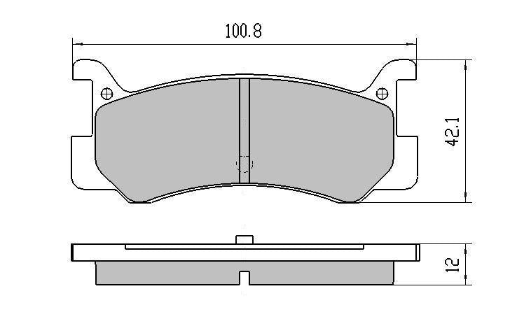 RDA GP Max Brake Pad Set Rear RDB407