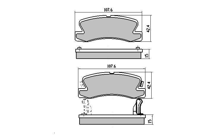 RDA GP Max Brake Pad Set Rear RDB422