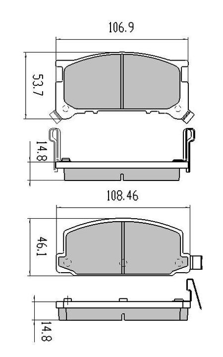 RDA GP Max Brake Pad Set Front RDB426