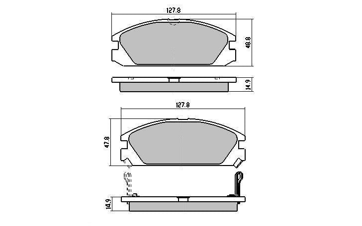 RDA GP Max Brake Pad Set Front RDB429