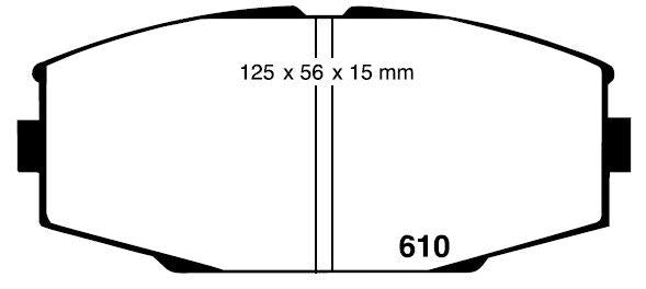 RDA GP Max Brake Pad Set Front RDB431