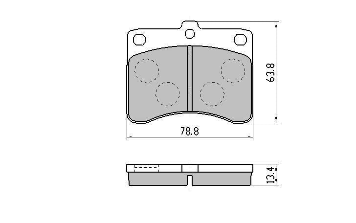 RDA GP Max Brake Pad Set Front RDB435