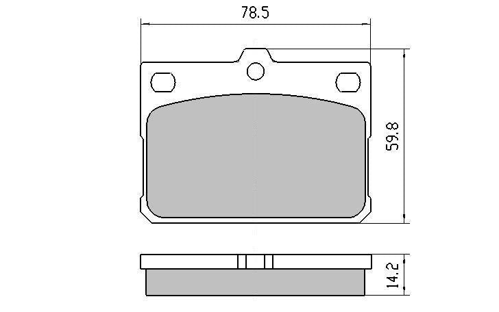 RDA GP Max Brake Pad Set Front RDB441