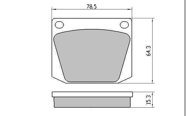 RDA GP Max Brake Pad Set Front RDB595