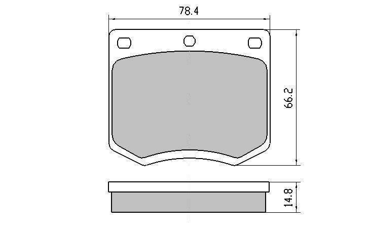 RDA GP Max Brake Pad Set Front RDB625
