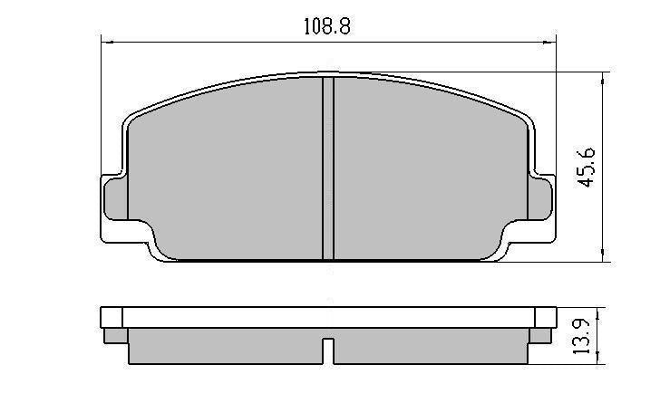 RDA GP Max Brake Pad Set Front RDB77