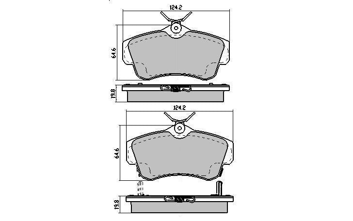 RDA GP Max Brake Pad Set Front RDB7716