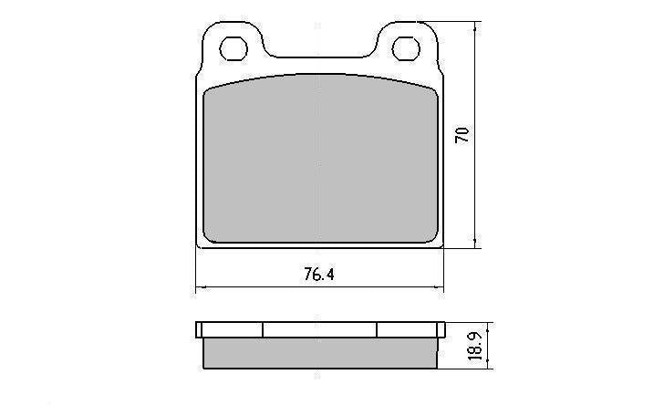 RDA GP Max Brake Pad Set Front RDB84