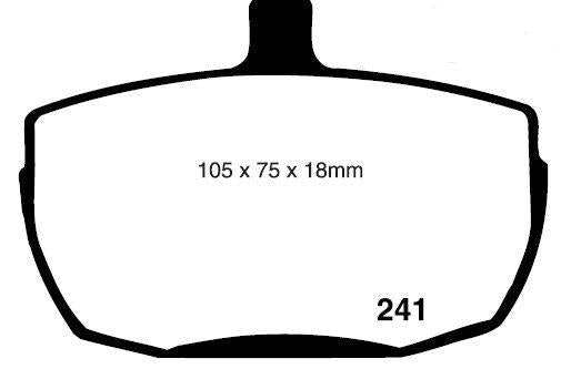 RDA GP Max Brake Pad Set Front RDB841