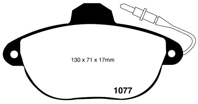 RDA GP Max Brake Pad Set Front RDB9940