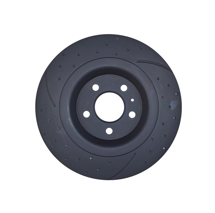 RDA Slotted And Dimpled Brake Rotor Pair 330mm Rear RDA7884D