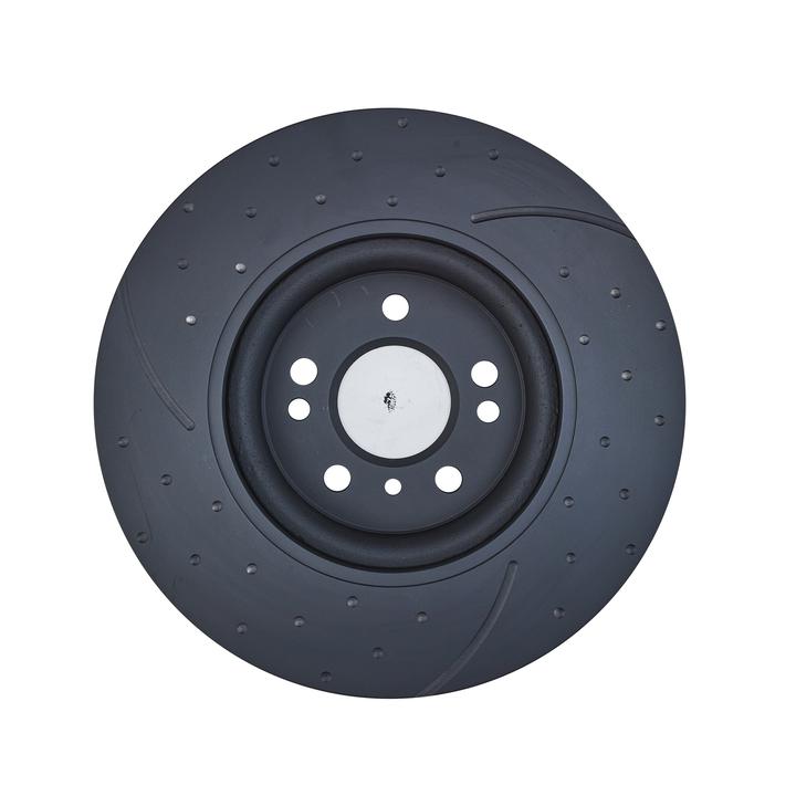 RDA Slotted And Dimpled Brake Rotor Pair 330mm Front RDA7925D