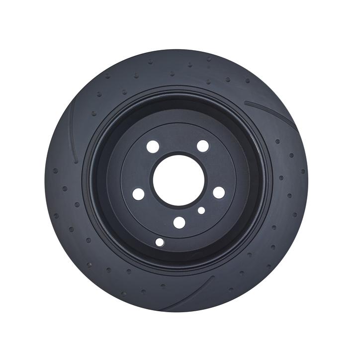 RDA Slotted And Dimpled Brake Rotor Pair 330mm Rear RDA7987D