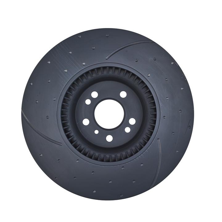 RDA Slotted And Dimpled Brake Rotor Pair 375mm Front RDA8059D