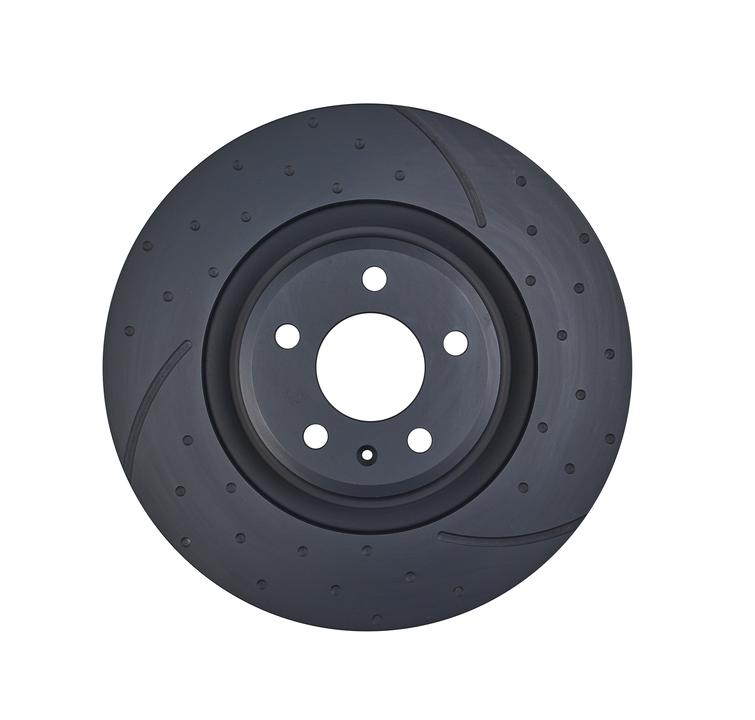 RDA Slotted And Dimpled Brake Rotor Pair 355mm Front RDA8109D