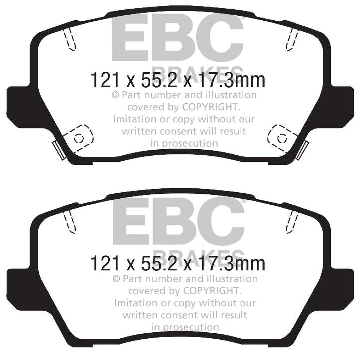 RDA GP Max Brake Pad Set Front RDB2448