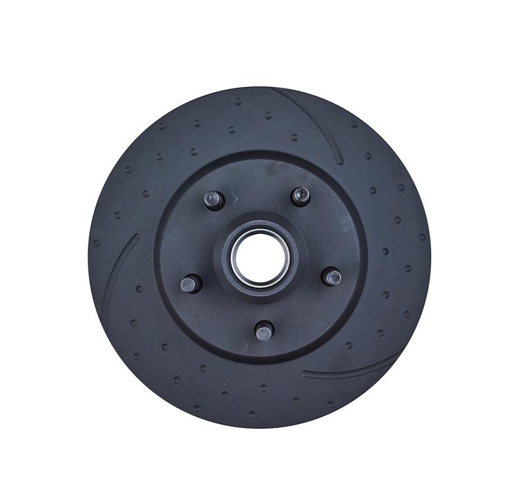 RDA Slotted And Dimpled Brake Rotor Pair 287mm Front RDA132D
