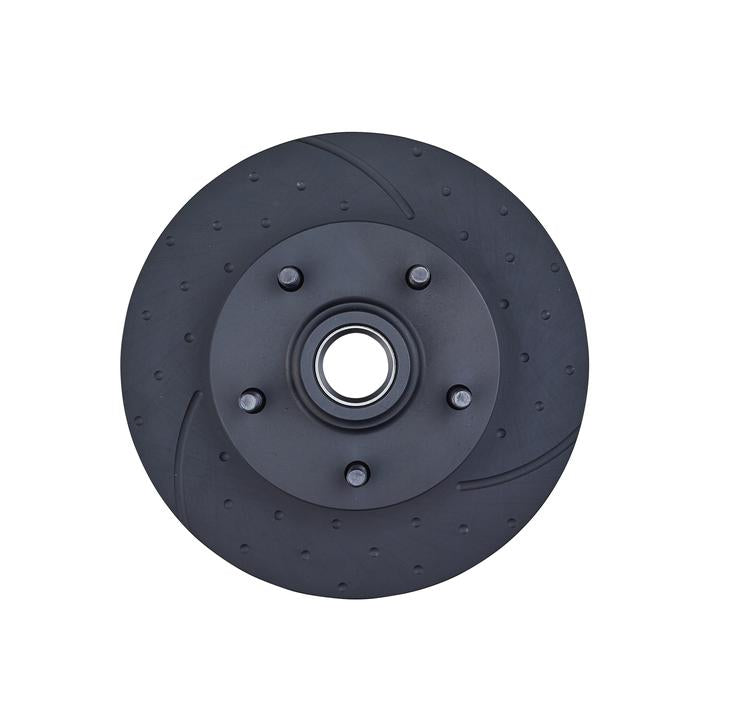 RDA Slotted And Dimpled Brake Rotor Pair 276mm Front RDA14D