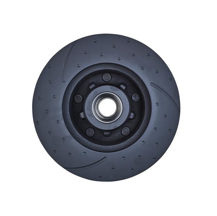 RDA Slotted And Dimpled Brake Rotor Pair 276mm Front RDA14D