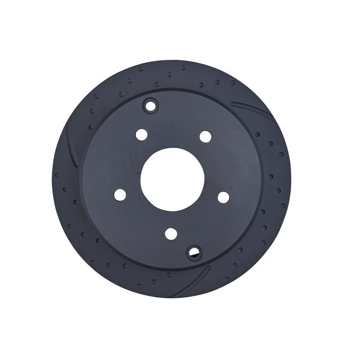 RDA Slotted And Dimpled Brake Rotor Pair 286mm Rear RDA41D