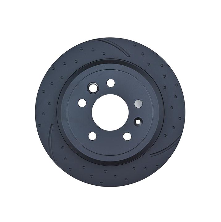 RDA Slotted And Dimpled Brake Rotor Pair 303mm Rear RDA505D