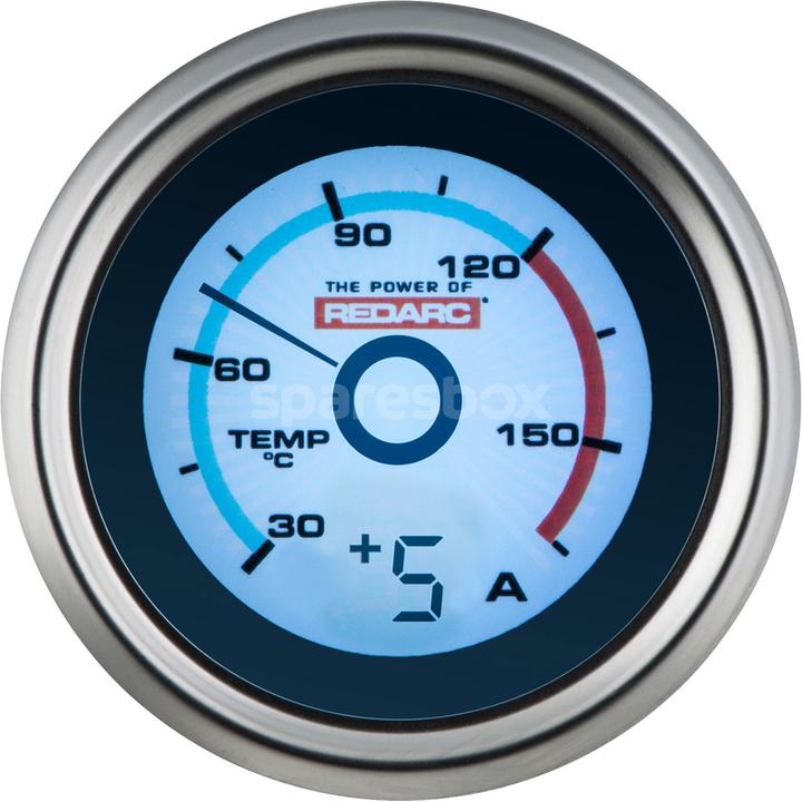 REDARC Single Temperature 52mm Gauge G52-TA
