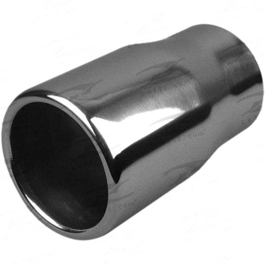 Redback Exhaust Tip SS Straight Cut Rolled 63x90x200mm