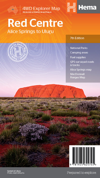 HEMA Red Centre Map