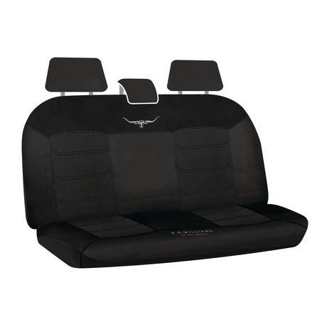 R.M. Williams Seat Cover Set Mesh Rear Black MHRMW16BLK06