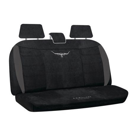 R.M. Williams Seat Cover Set Velour Rear Black VLRMW16BLK06